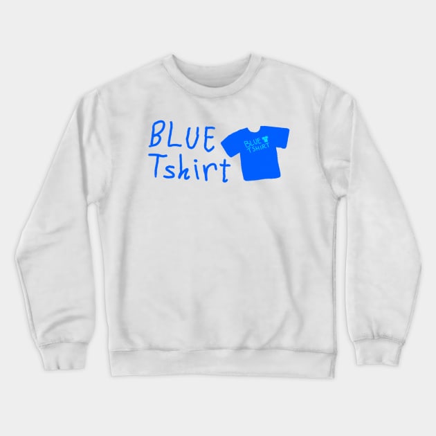 Recursive blue tshirt Crewneck Sweatshirt by Surplusweird
